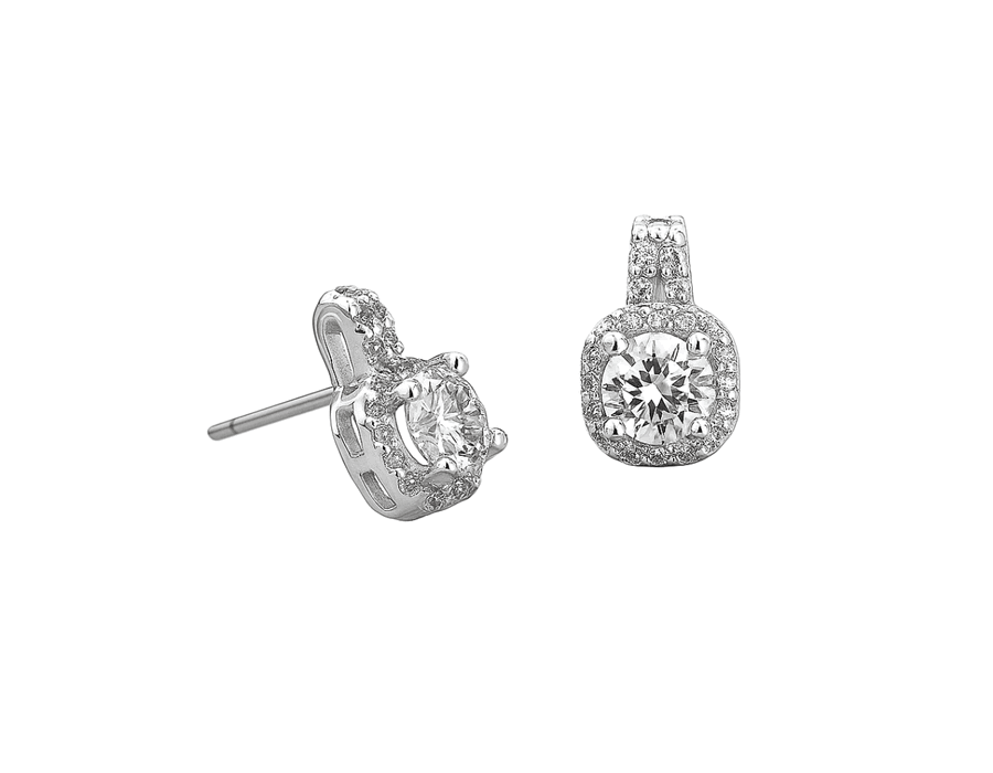 Brinco Glan Cravejado Prata 925 - 2100 - MEDALS STORE