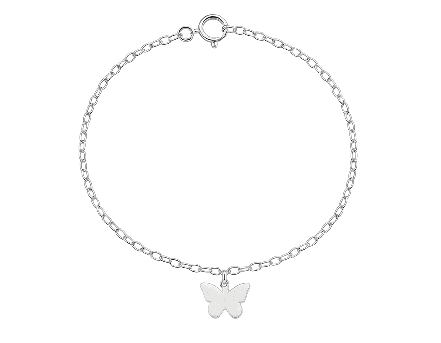 Pulseira Borboleta Dobradura Prata 925 - 6151 - MEDALS STORE