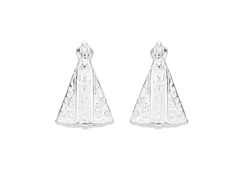 Brinco Nossa Senhora Prata 925 - 6118 - MEDALS STORE