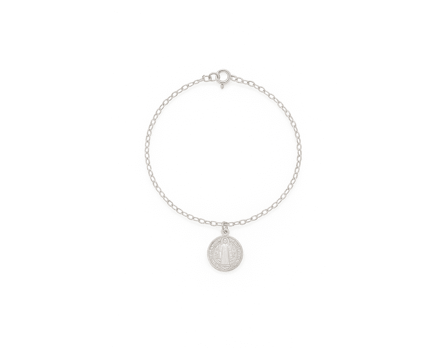 Pulseira São Bento Prata 925 - 6153 - MEDALS STORE