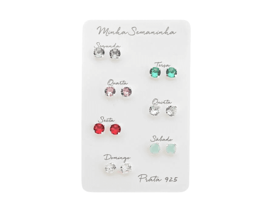 Kit Semaninha Ponto de Luz Prata 925 - 6139 - MEDALS STORE