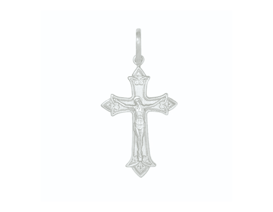 Pingente Cruz Jesus Prata 925 - 3287 - MEDALS STORE