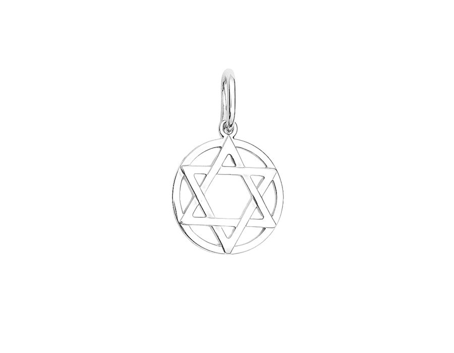 Pingente Estrela De Davi Prata 925 - 4136 - MEDALS STORE