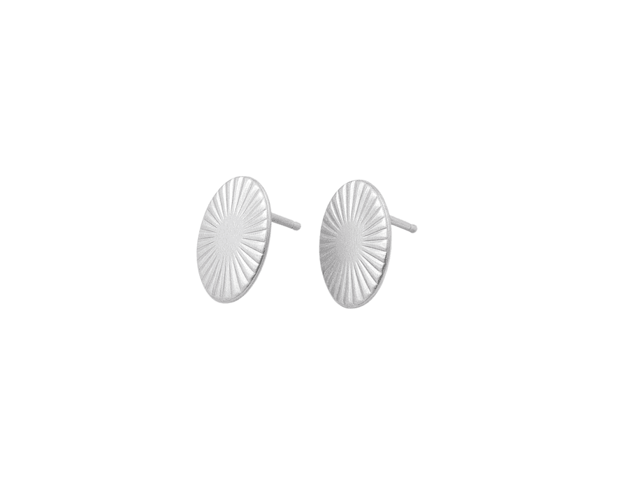 Brinco Oval Ris Prata 925 - 6128 - MEDALS STORE