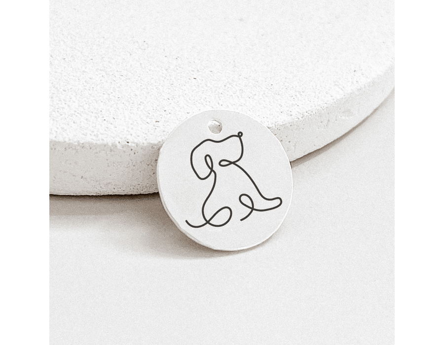 Pingente Personalizado Cachorro Prata 925 - 8725 - MEDALS
