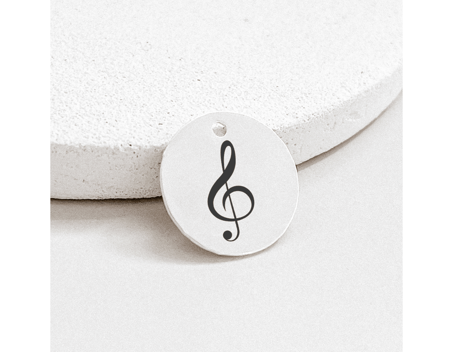 Colar Personalizado Instrumento Musical Prata 925 ... - MEDALS