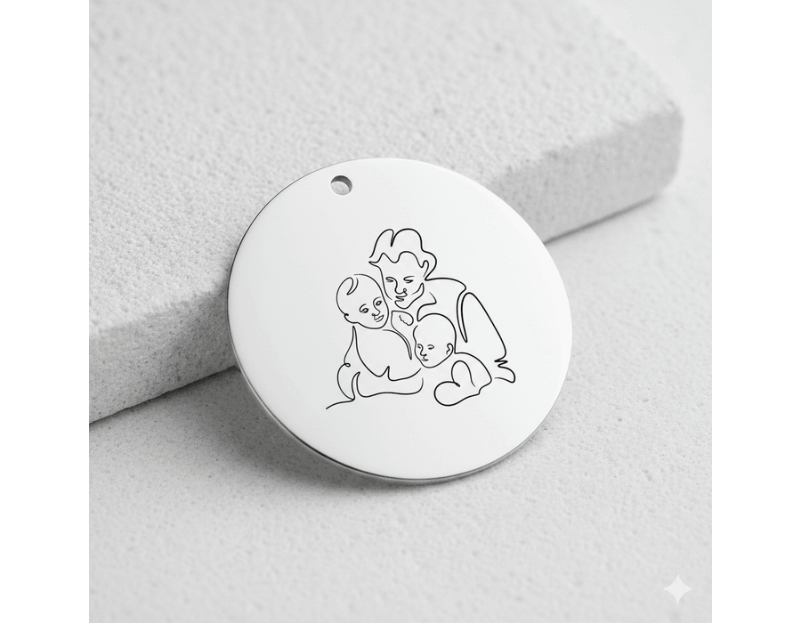 Pingente Personalizado Avó Prata 925 - 8747 - MEDALS