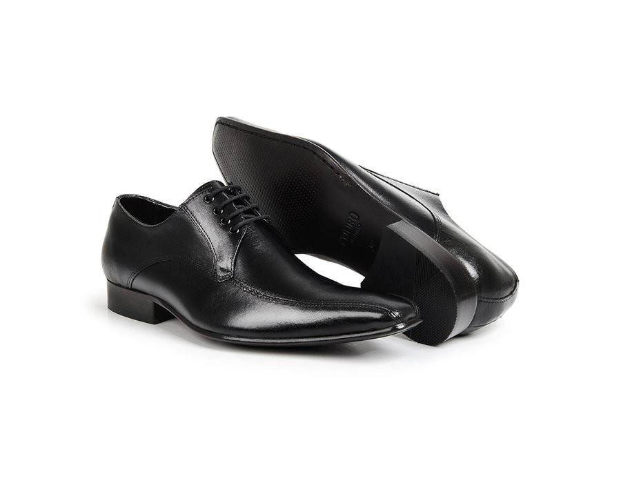 Sapato Social Masculino Couro Preto - Frete Grátis - GIB300NPAPTO — imagem 2