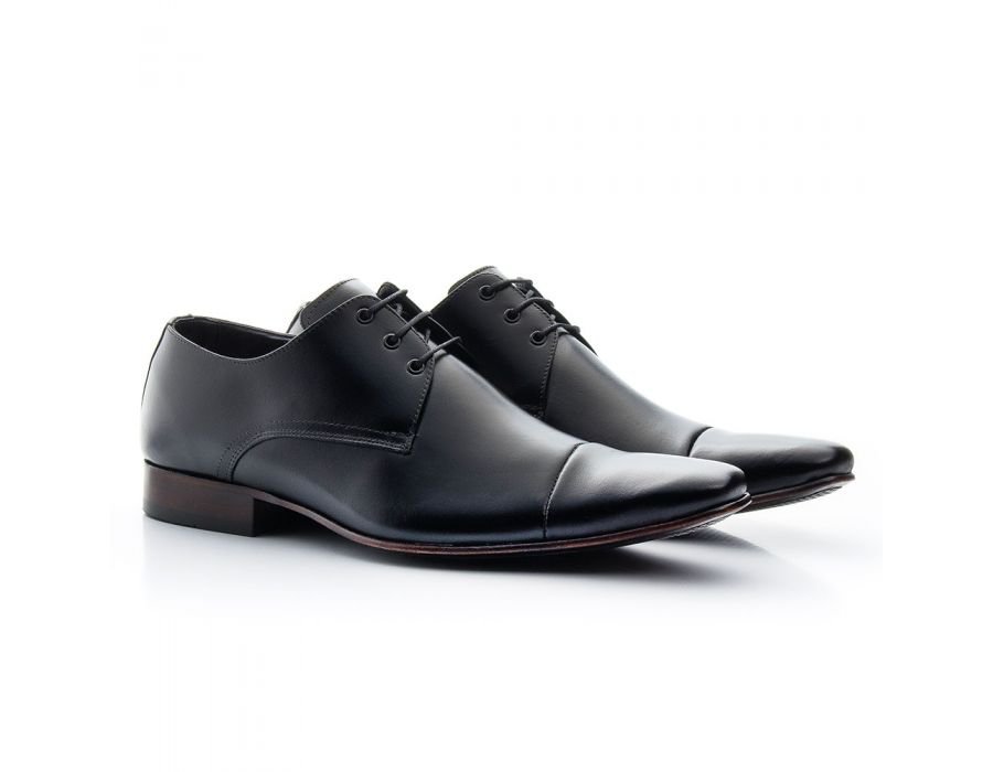 Sapato Social Masculino Couro Preto - GIB307NPAPTO