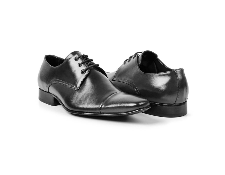 Sapato Social Masculino Couro Preto - GIB307NPAPTO — imagem 1