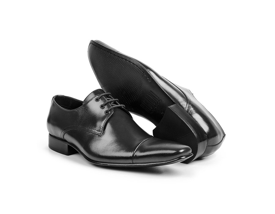 Sapato Social Masculino Couro Preto - GIB307NPAPTO — imagem 2