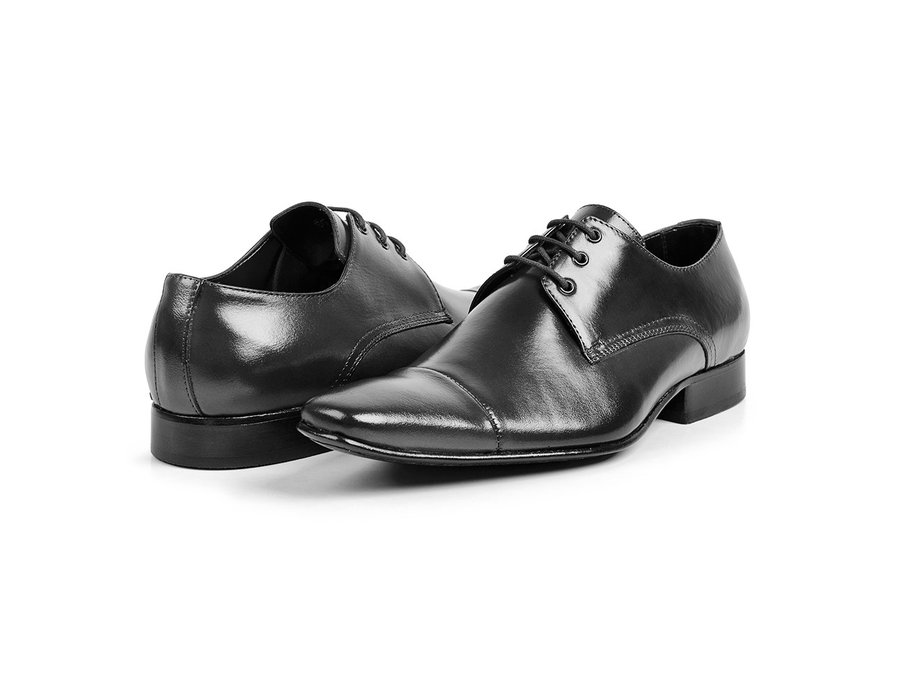 Sapato Social Masculino Couro Preto - GIB307NPAPTO — imagem 5