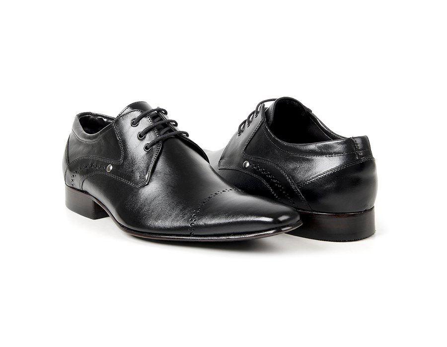 Sapato Social Masculino Couro Preto - GIB377NPAPTO — imagem 1