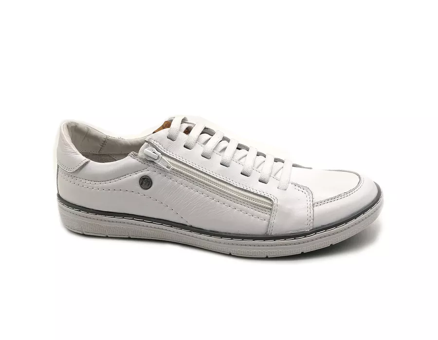 Sapatenis Masculino Casual Masculino De Couro Bmbrasil Sapatenis 608/12 Branco