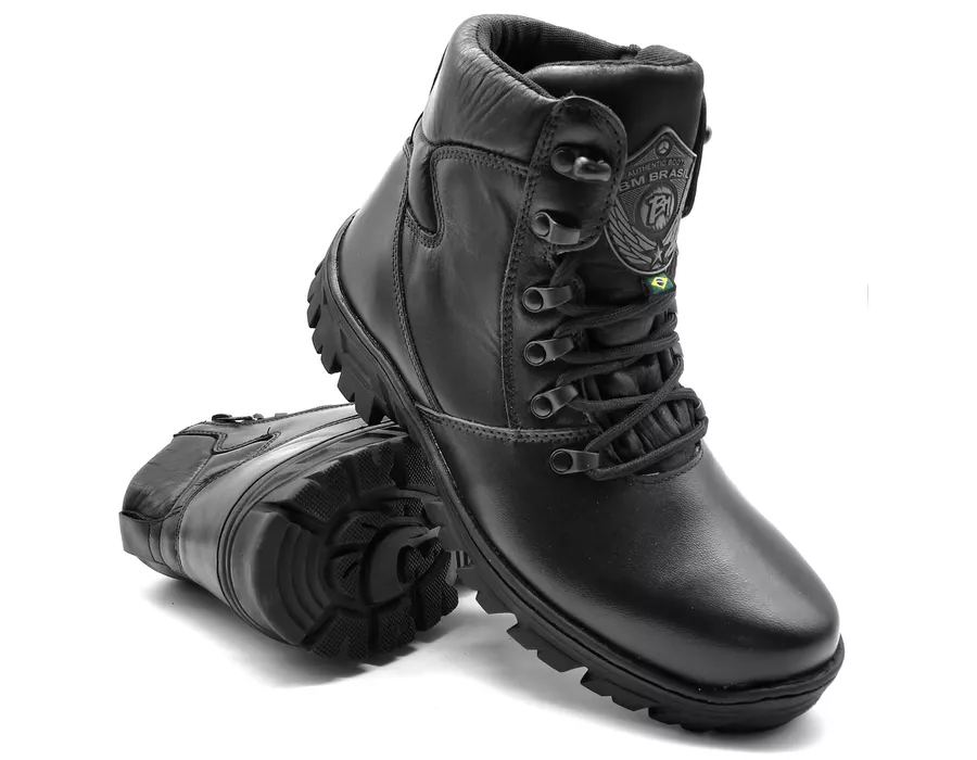 Coturno Militar Borzeguim Cano Bota Militar Baixo Bmbrasil 5185/01