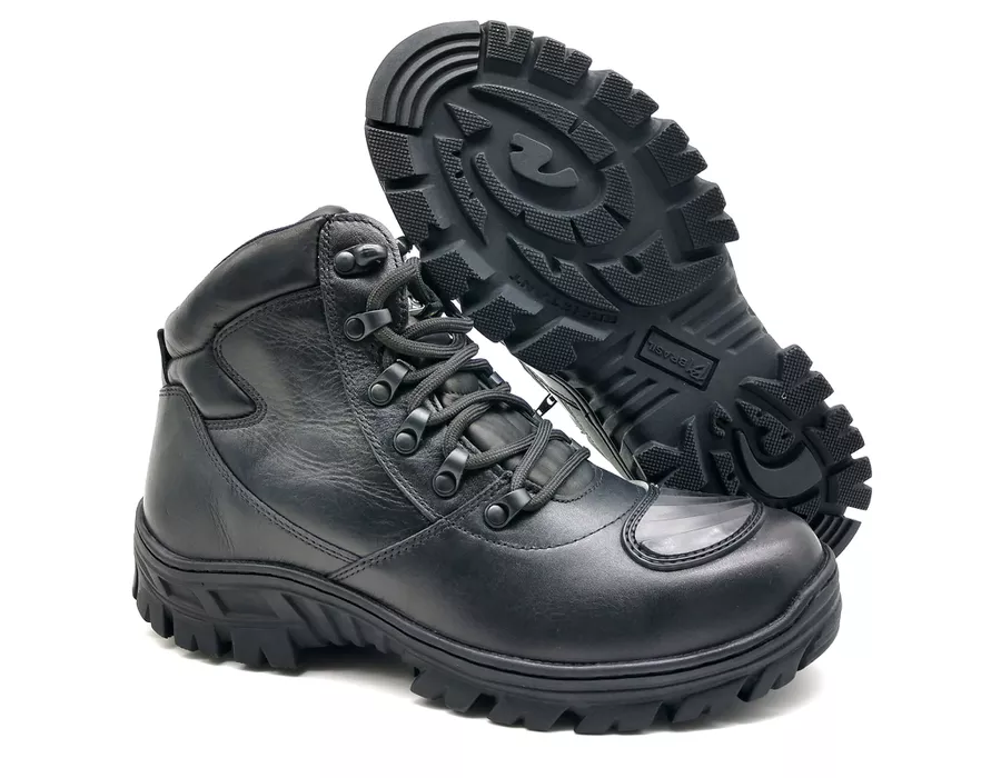 Coturno Militar Padrão Delta Bota Militar Moto Bmbrasil 5197/01 Preto