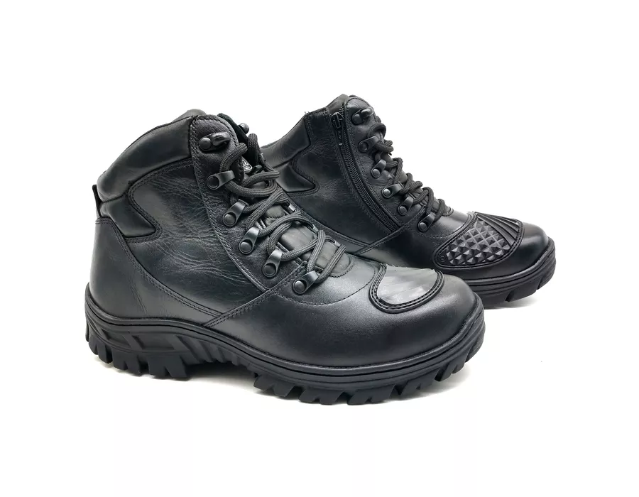 Coturno Militar Padrão Delta Bota Militar Moto Bmbrasil 5197/01 Preto