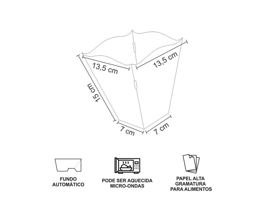 BOX FRANGO FRITO KRAFT LISA - 50 UNIDADES | CaixaMix Embalagens