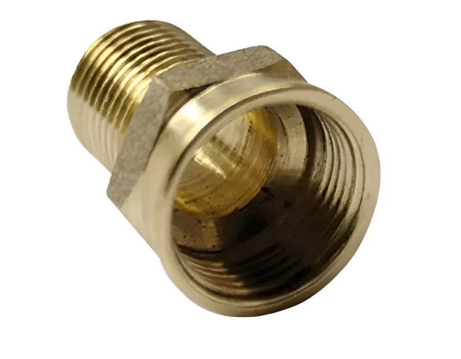 BUCHA DE AUMENTO METAL AMARELA 1/2 X 3/4 | Comercial Prado