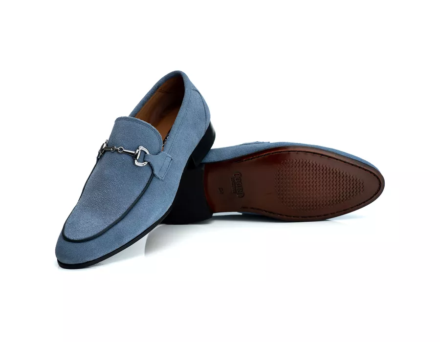 Mocassim Masculino Italiano Zara em Camurça Moon | Tombstone