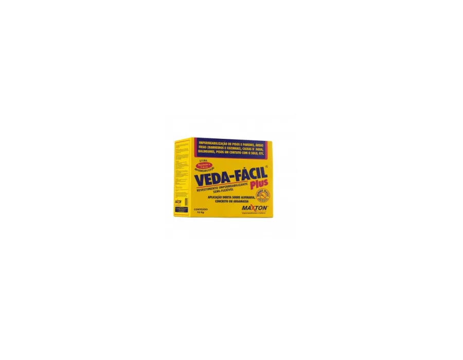 VEDA FÁCIL PLUS - ARGAMASSA POLIMÉRICA SEMI-FLEXÍVEL 18KG | SUPER IMPER