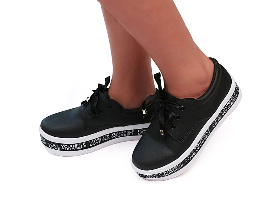 tenis plataforma preto feminino