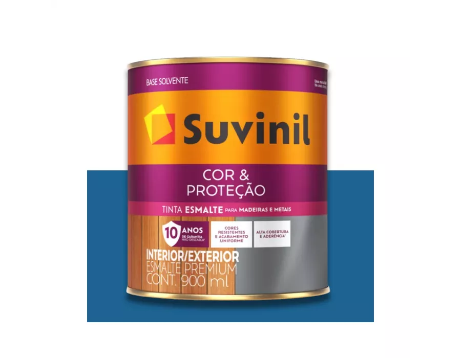 SUVINIL ESMALTE COR E PROTEÇÃO BRILHANTE AZUL FRANÇA 900ML | Baratão ...