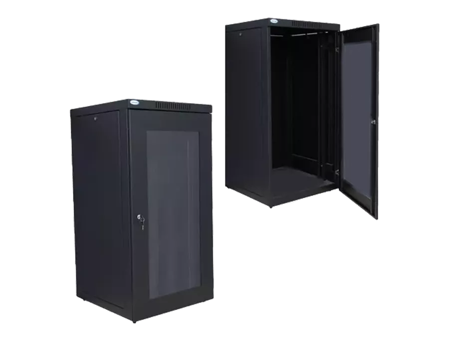 Rack 20U Piso P.G. Preto com Porta 570mm – Ideal para Servidores | Max ...