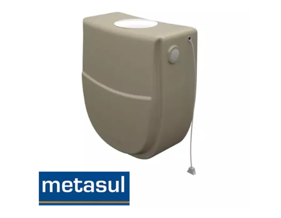 Caixa Descarga Plástica Bege 9L Inova - Metasul | Rede Construir Milmart