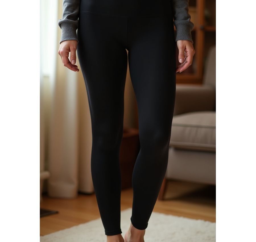 Legging Segunda Pele Preta - Kit com 2 Calças