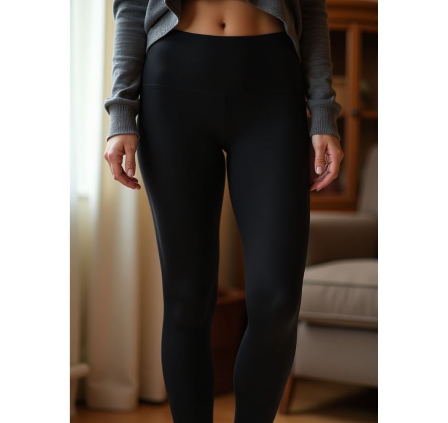 Legging Segunda Pele Preta - Kit com 2 Calças