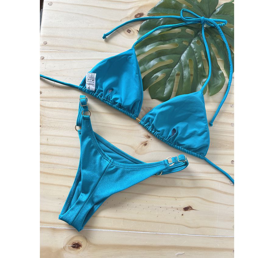 Biquini Fio Duplo Verde Menta Shine 21