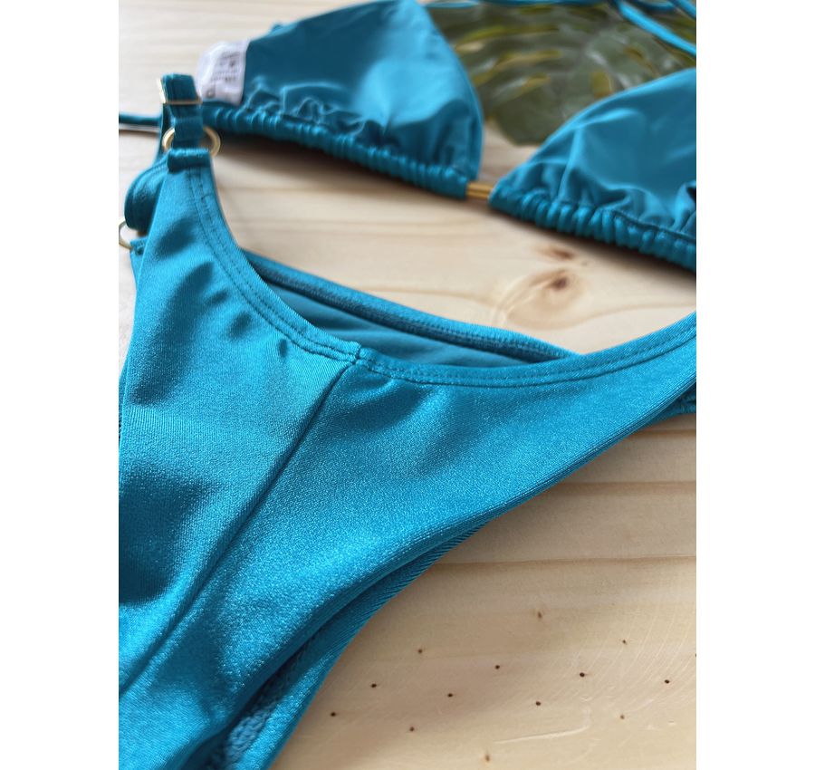 Biquini Fio Duplo Verde Menta Shine 21