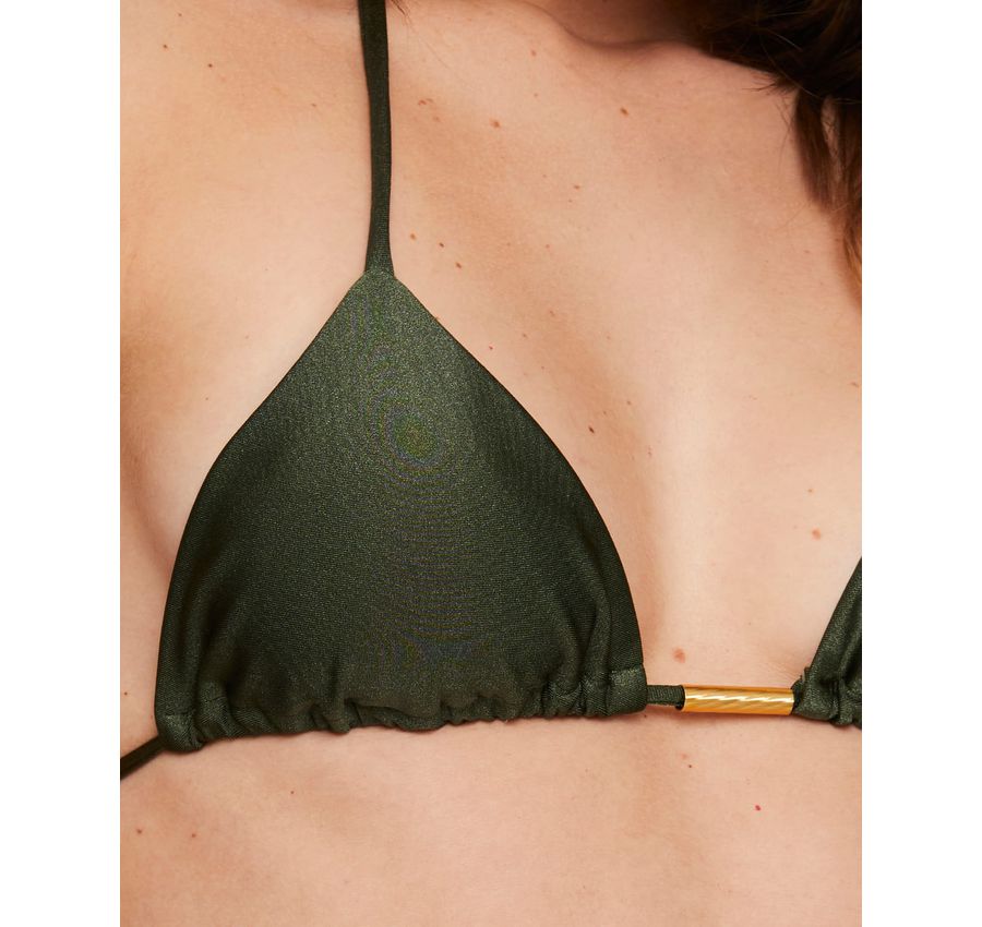 Biquini Fio Dental Verde Croco 086