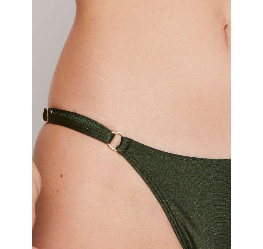 Biquini Fio Dental Verde Croco 086