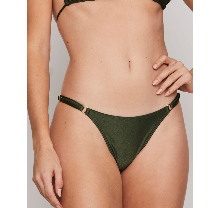 Biquini Fio Dental Verde Croco 086