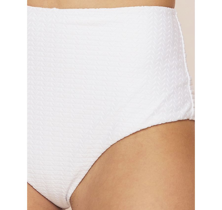 Biquini Hot Pant Cintura Alta Branco 299
