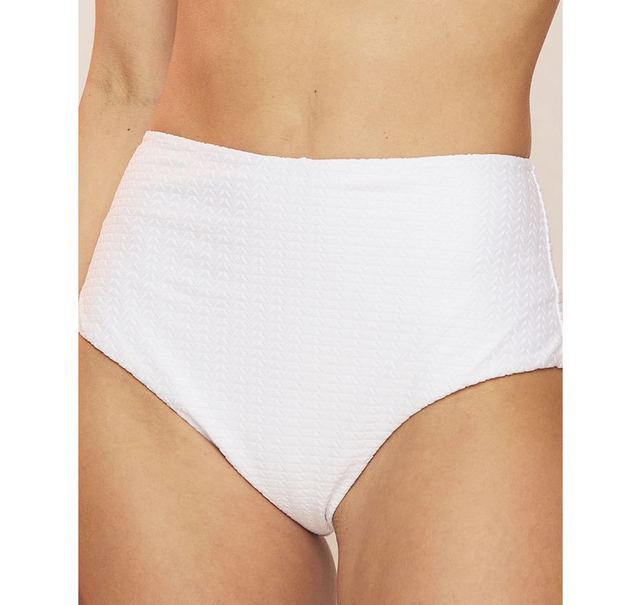 Biquini Hot Pant Cintura Alta Branco 299