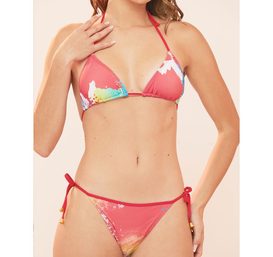 Biquini Cortininha Lacinho Tie Dye ref bs 472