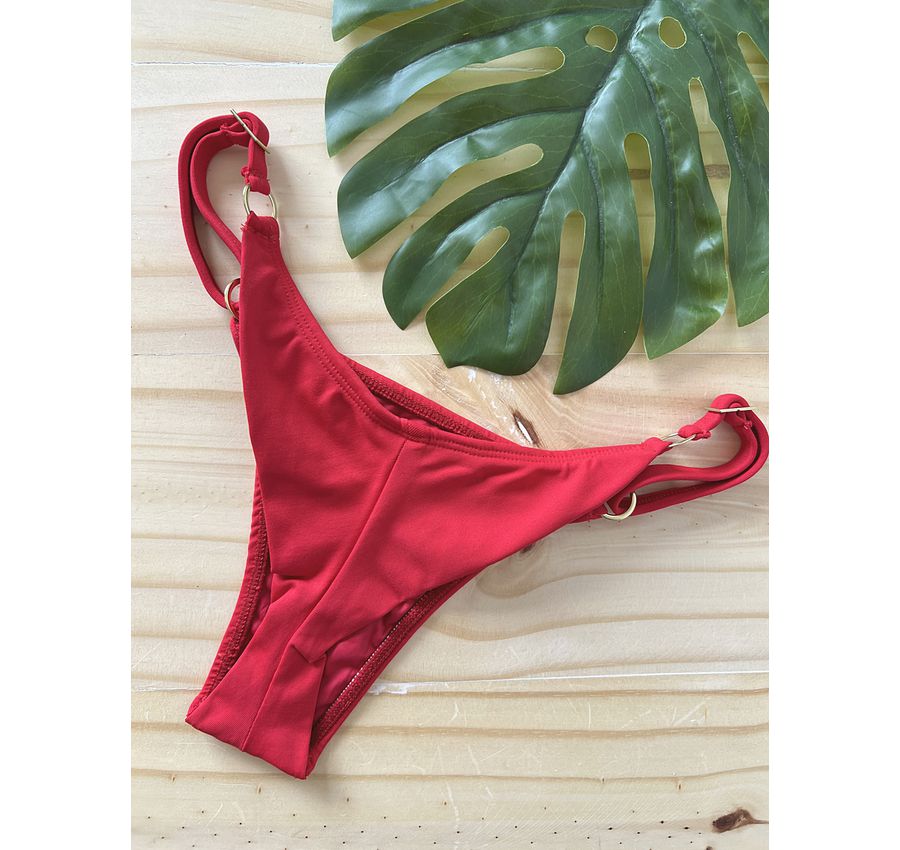Biquini Fio Dental com Top Fixo Vermelho 568