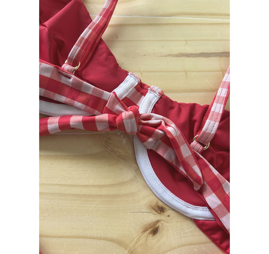 Biquini Arco Vichy Vermelho 593