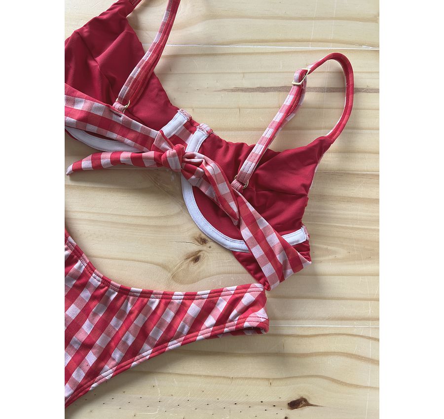 Biquini Arco Vichy Vermelho 593