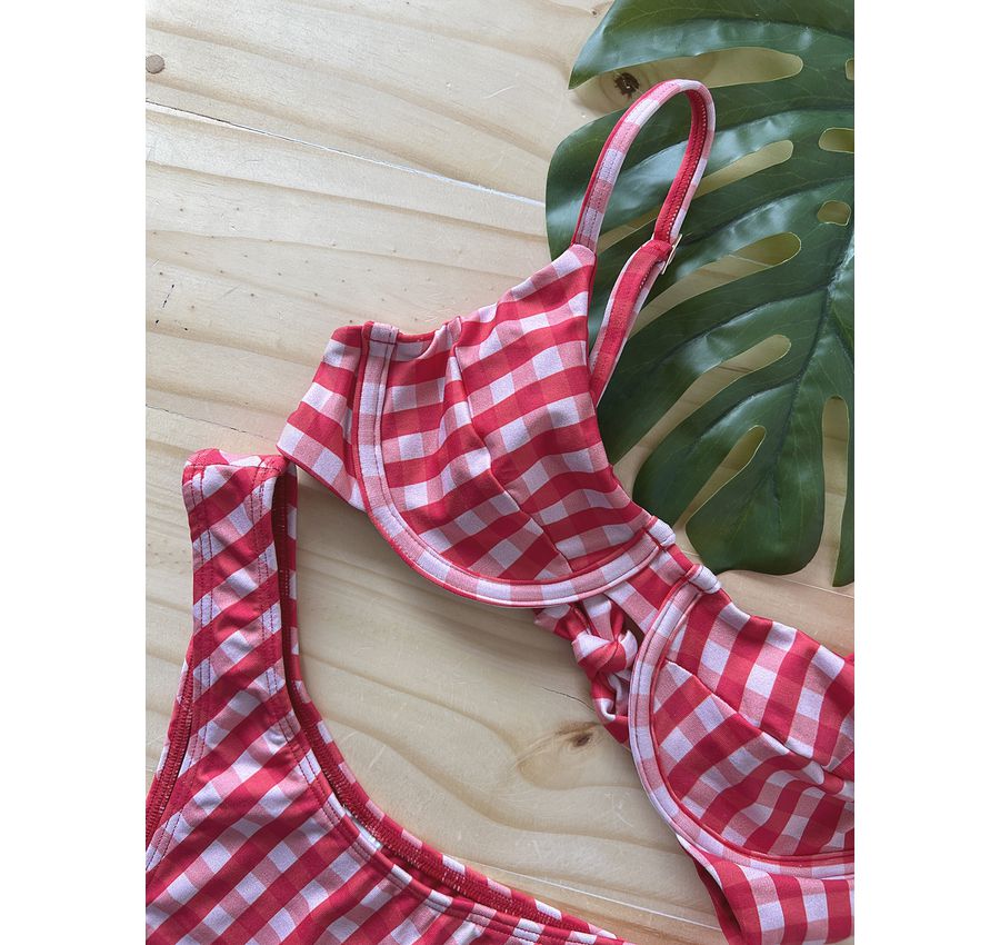 Biquini Arco Vichy Vermelho 593