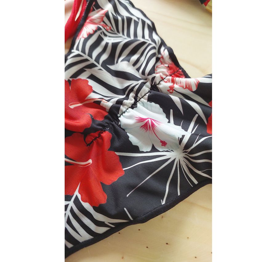 Biquini Ripple Floral Vermelho 595