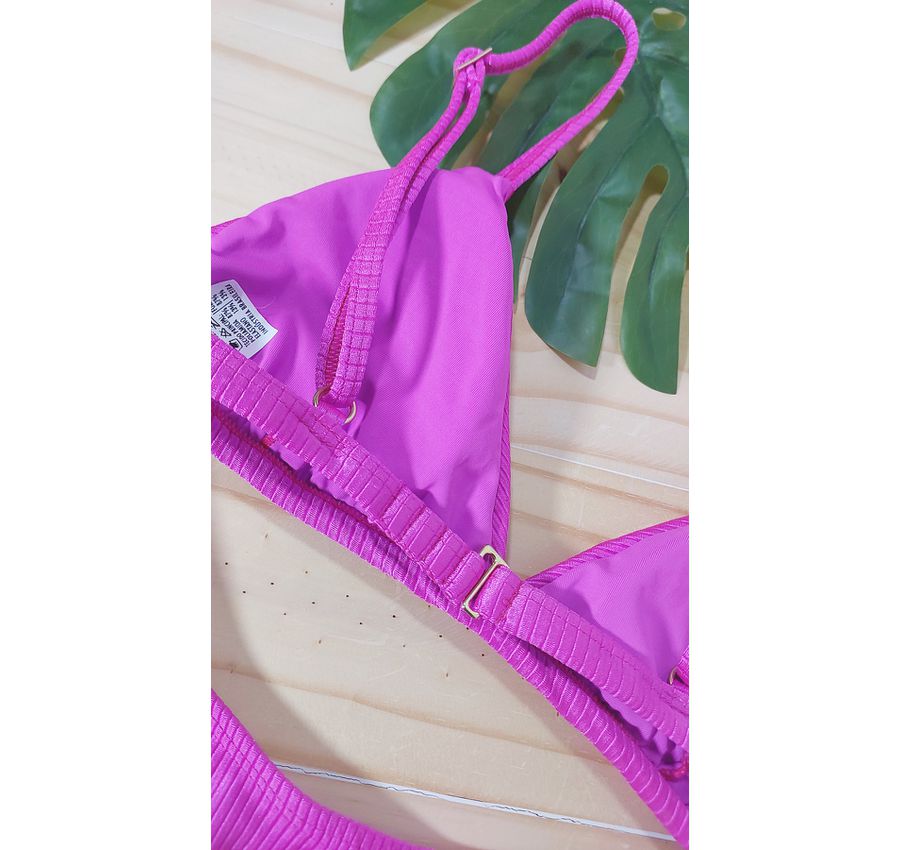 Biquini Asa Delta Canelado Violeta 703