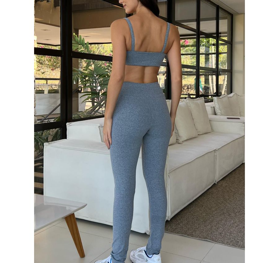 Conjunto Fitness Legging e Top - Mescla 717