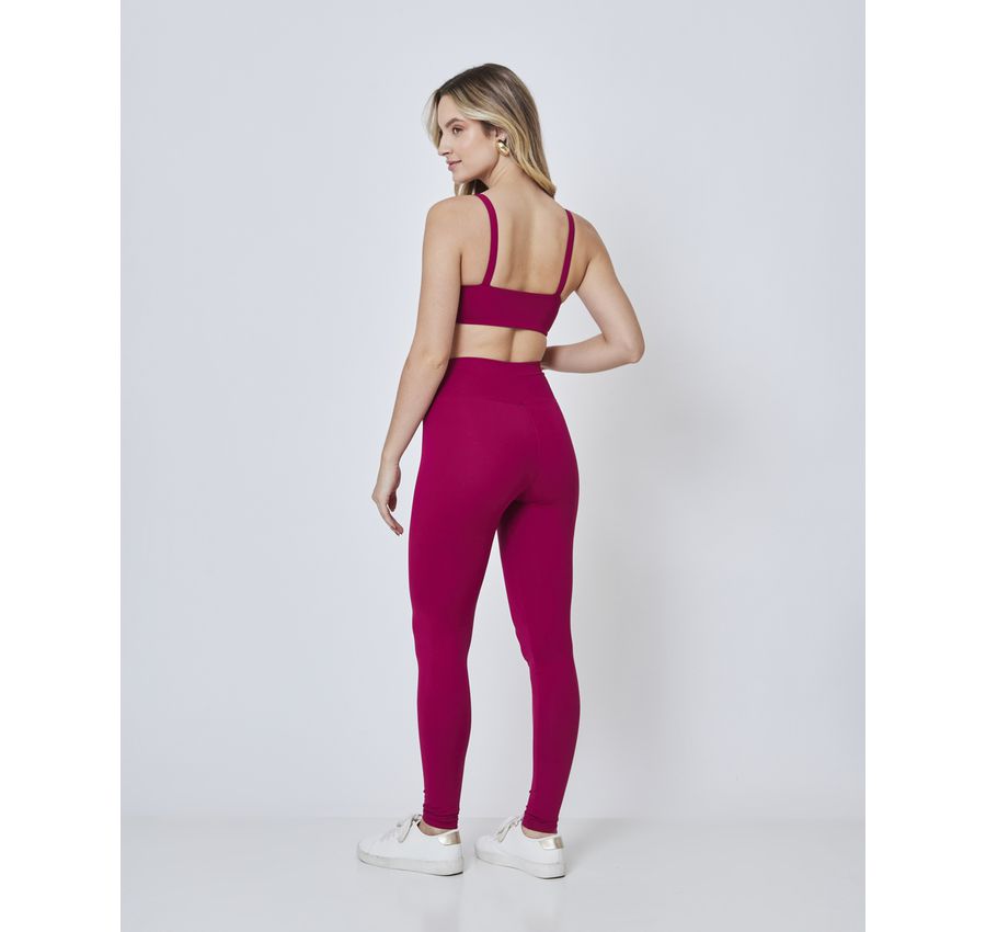 Conjunto Legging e Top - Vinho 718