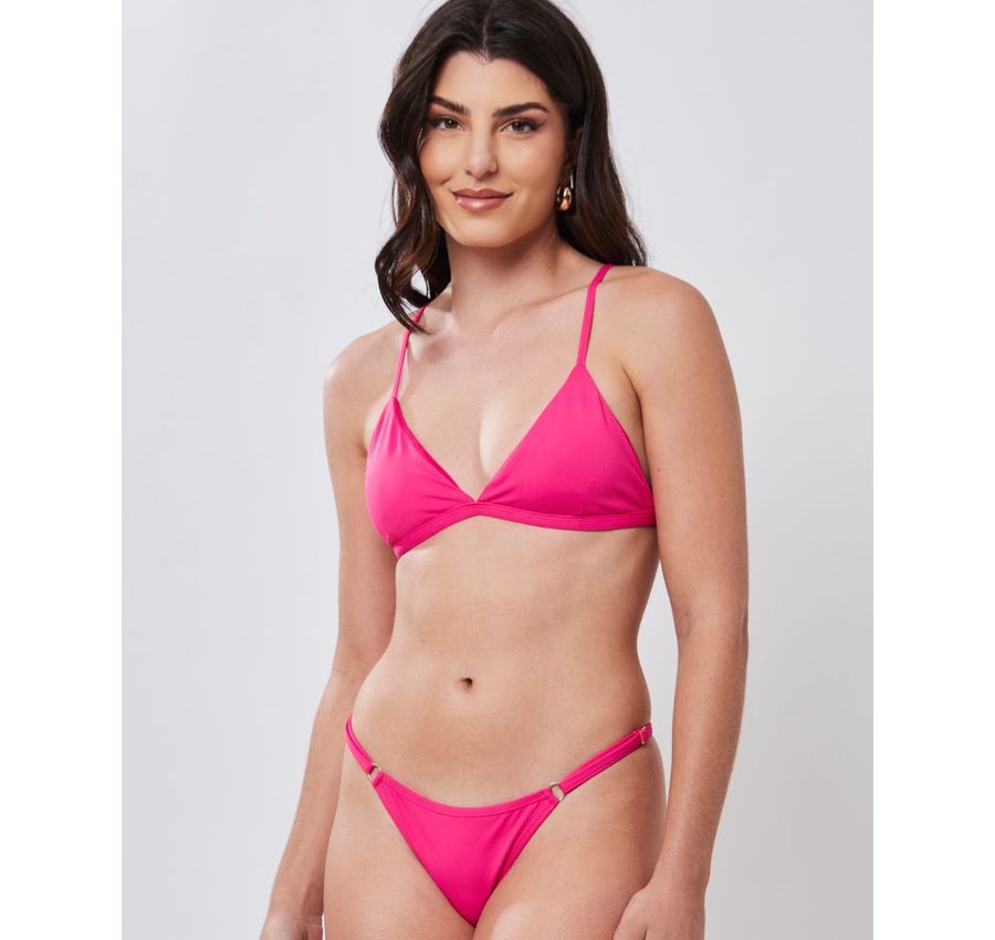 Biquini Fio Dental com Top Fixo Pink 745