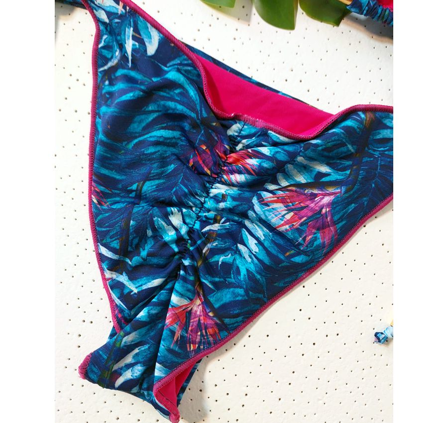 Biquini Ripple Monstera Azul 779