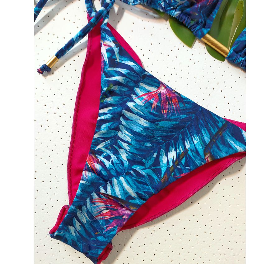 Biquini Ripple Monstera Azul 779